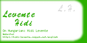 levente hidi business card